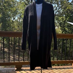 Barefoot Dreams Long Black Cardigan